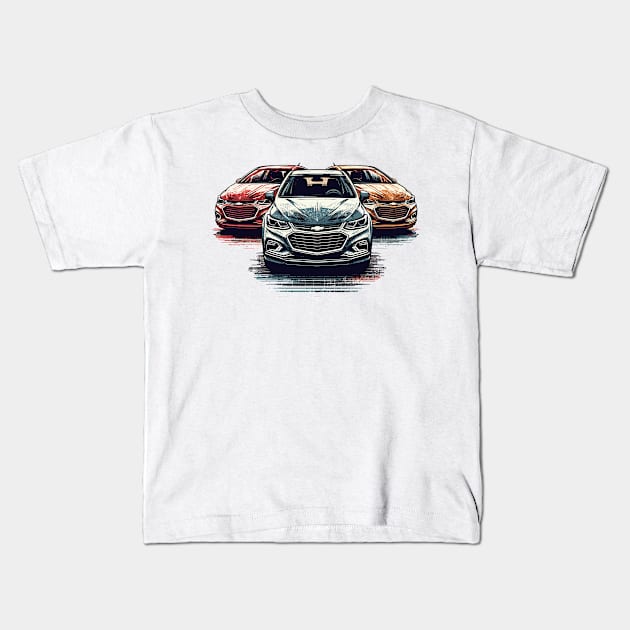 Chevrolet Cruze Kids T-Shirt by Vehicles-Art